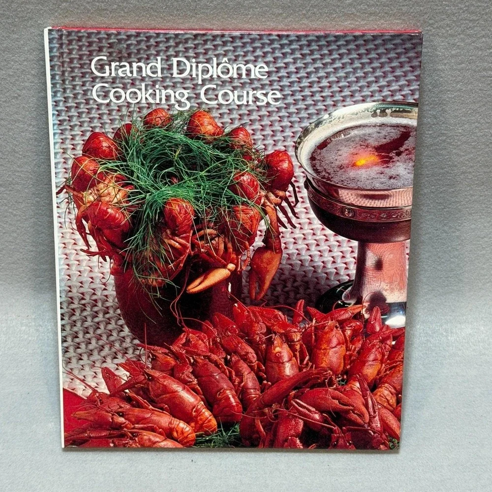 Vintage 1972 Grand Diplôme Cooking Course Vols 9-12 HC Cookbook Gourmet Recipes